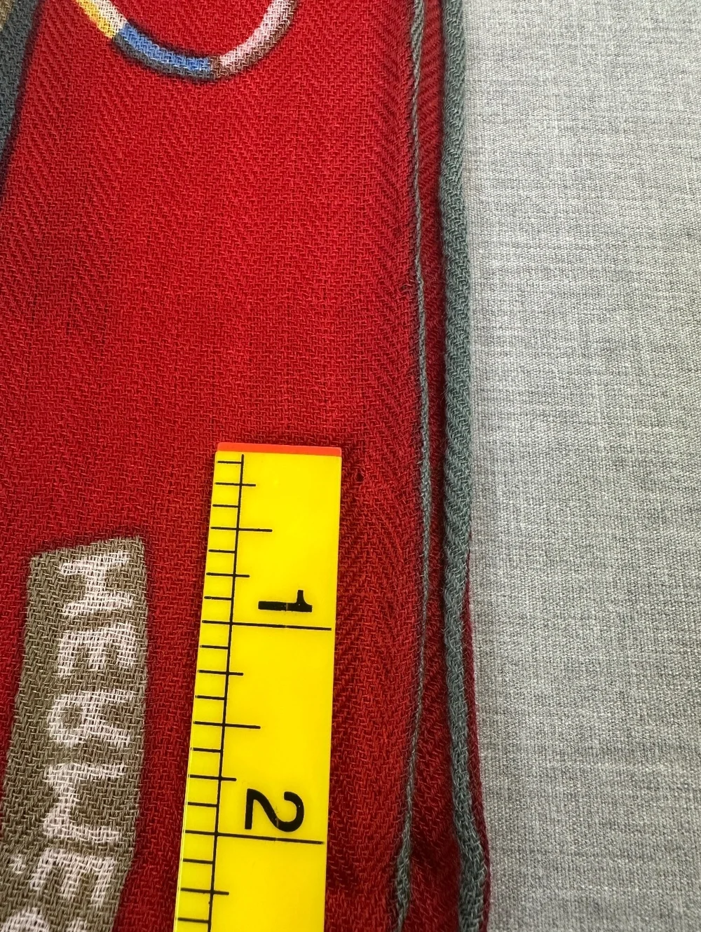 Vintage Hermes Red silk shawl